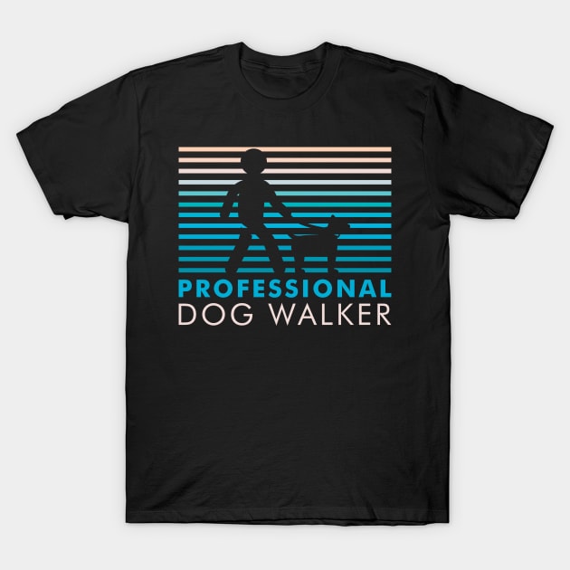 Professional Dog Walker T-Shirt by stardogs01